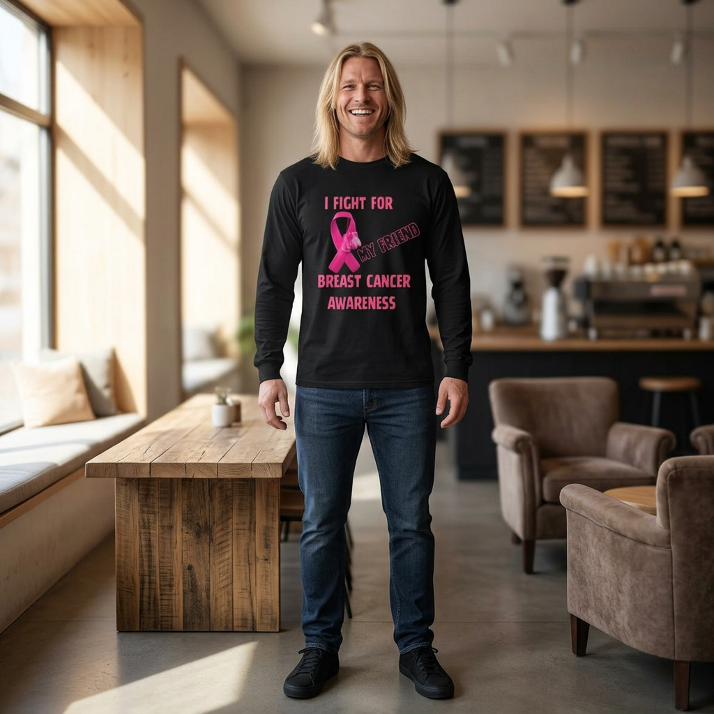 "I Fight For My Friend" Long Sleeve T-Shirt