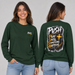 PUSH: Pray Until Something Happens Long Sleeve T-shirt front/back