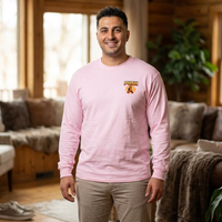 PUSH: Pray Until Something Happens Long Sleeve T-shirt front/back - Hands
