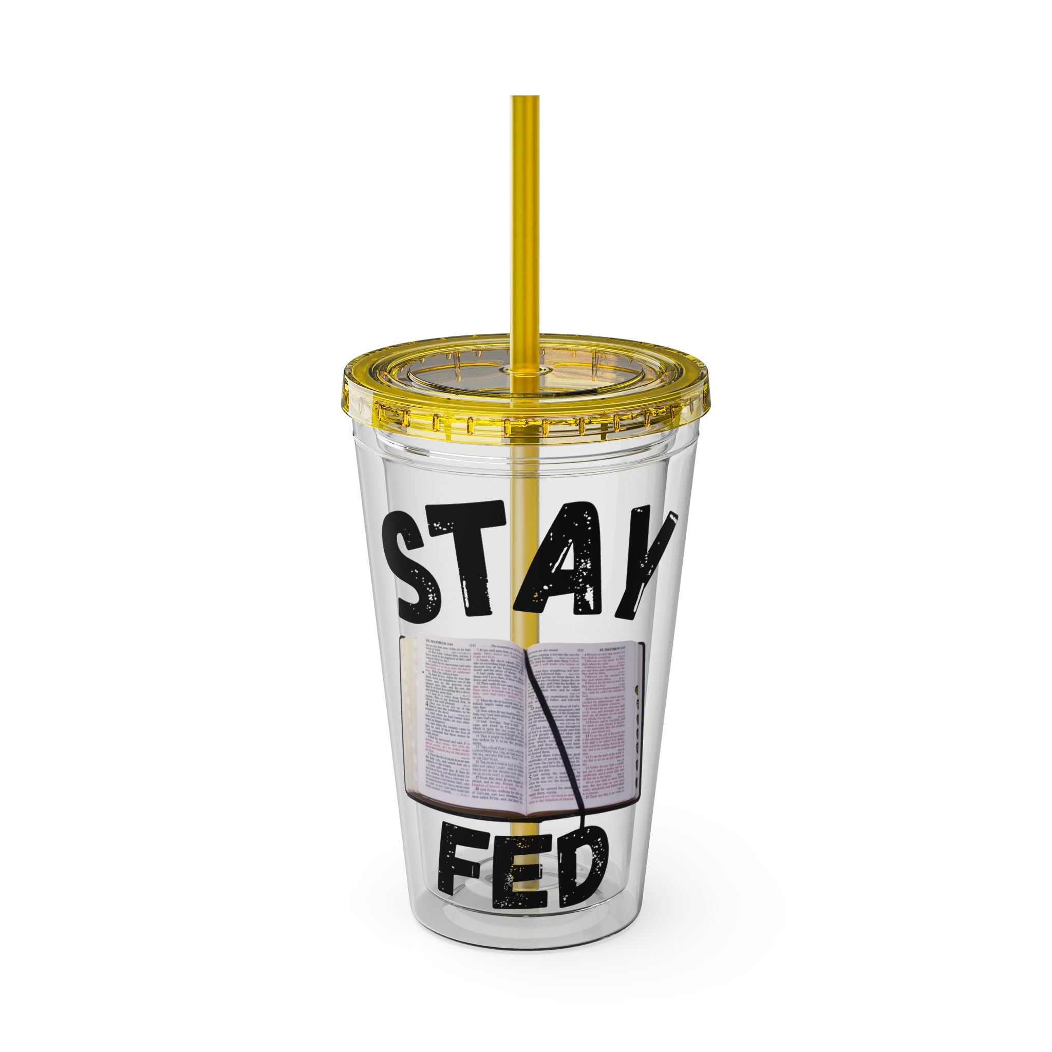 Stay Fed 16oz Tumbler with Straw