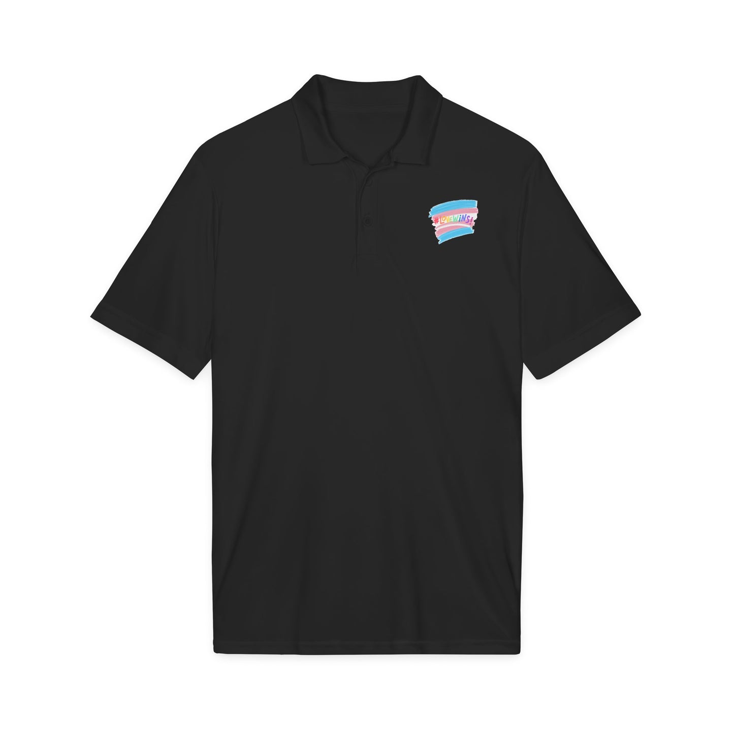 Trans Airbrush Love Wins Polo