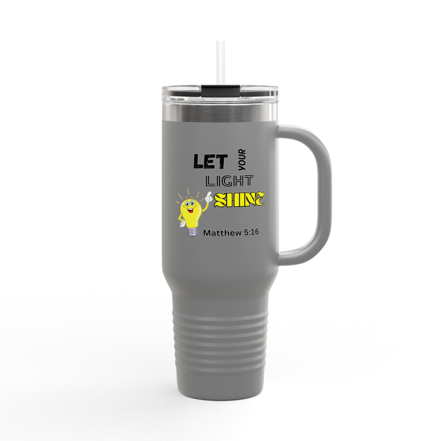 Let Your Light Shine 40oz Insulated Travel Mug — Matthew 5:16
