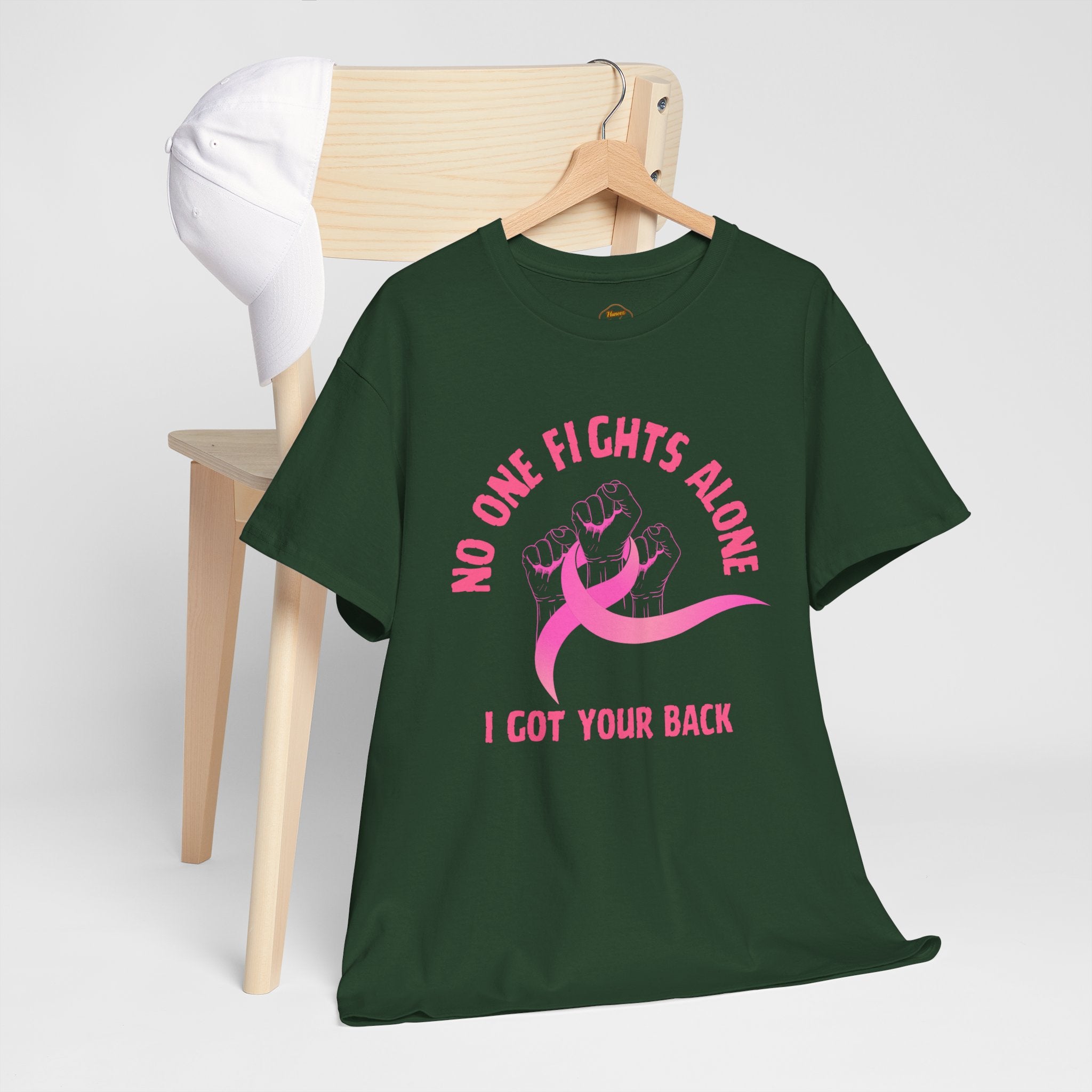 No One Fights Alone - I Got Your Back Pink Ribbon T-Shirt