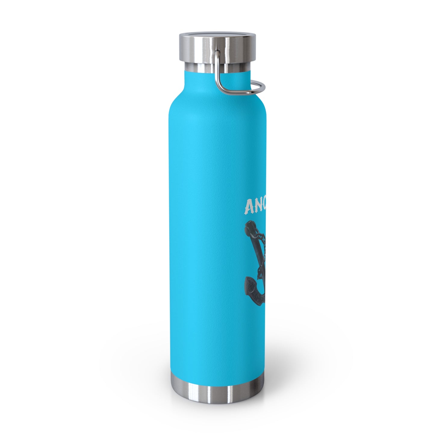 "Anchored in the Lord" 22oz Insulated Water Bottle — White