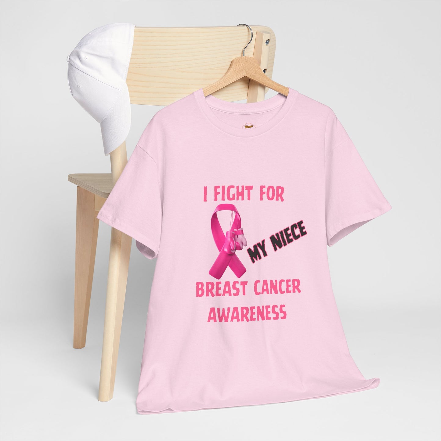 I Fight for My Niece Pink Ribbon T-Shirt