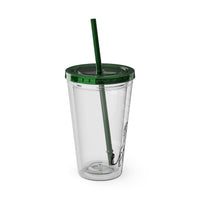 "The Righteous Are Bold as a Lion" 16oz Inspirational Tumbler with Straw