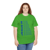Christian JESUS IS T-Shirt - Blue