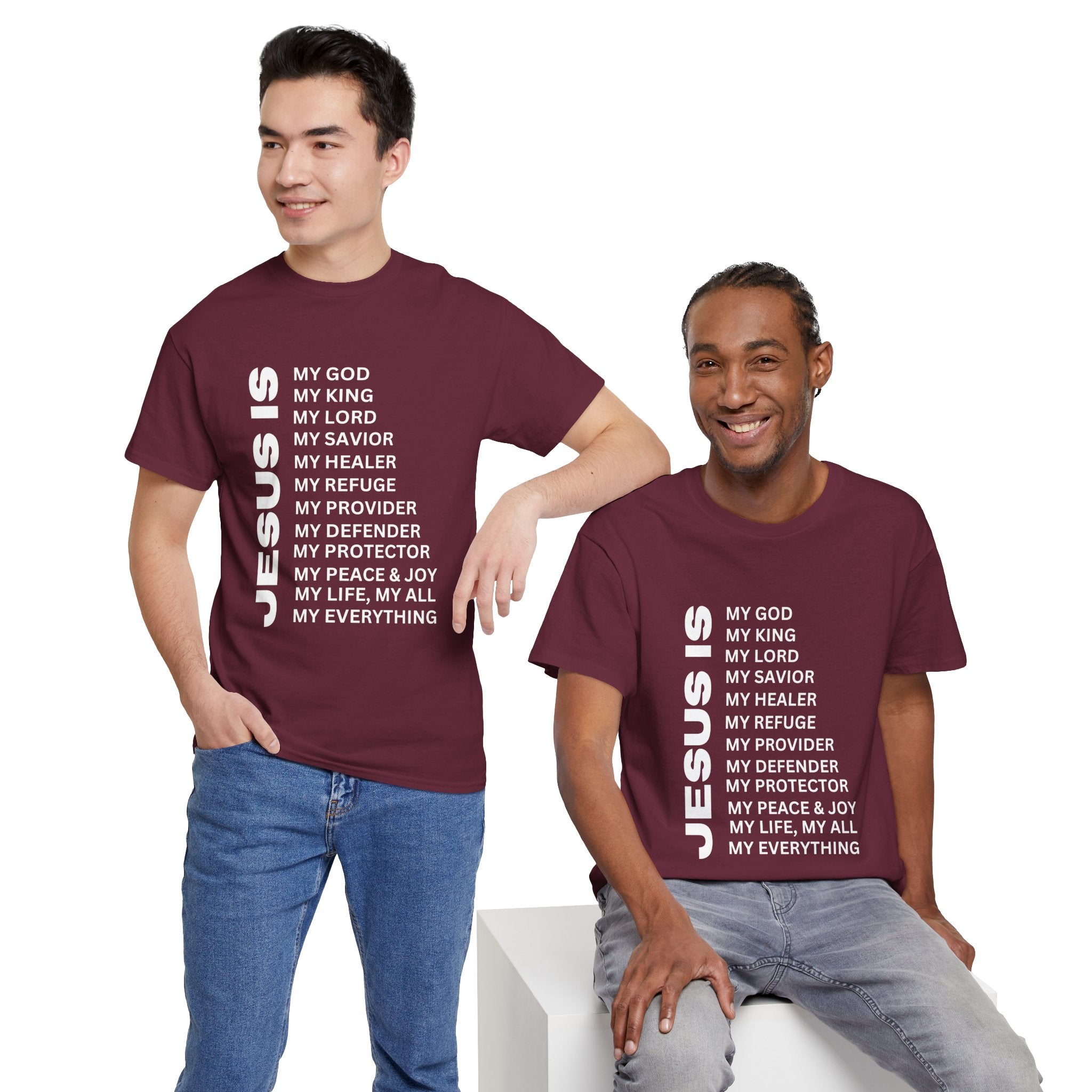 Christian JESUS IS T-shirt - White