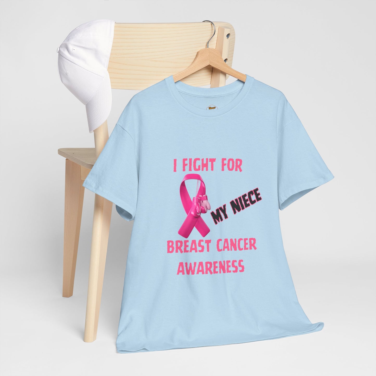 I Fight for My Niece Pink Ribbon T-Shirt