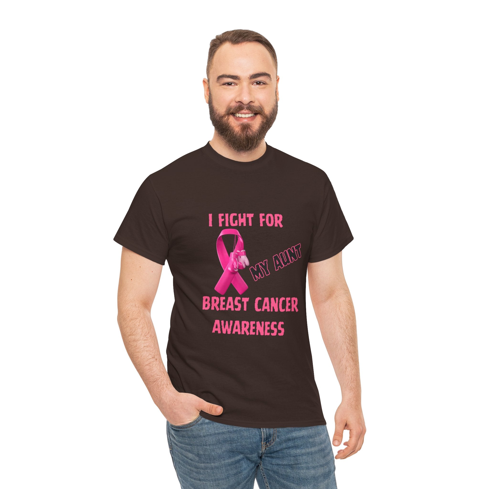 I Fight For My Aunt Pink Ribbon Tee
