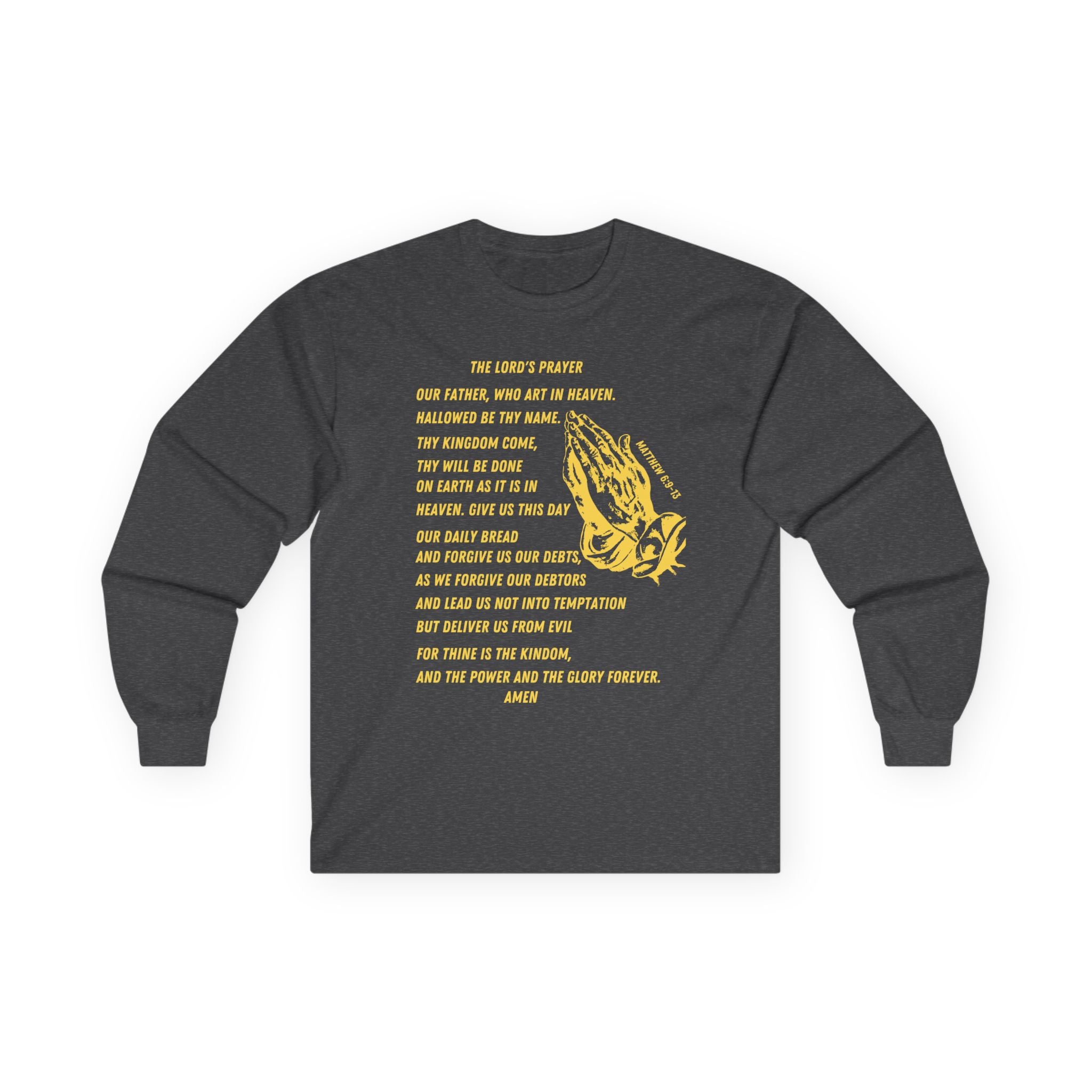 The Lord's Prayer Long Sleeve Tee - Gold