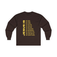 Christian JESUS IS Long Sleeve - Gold