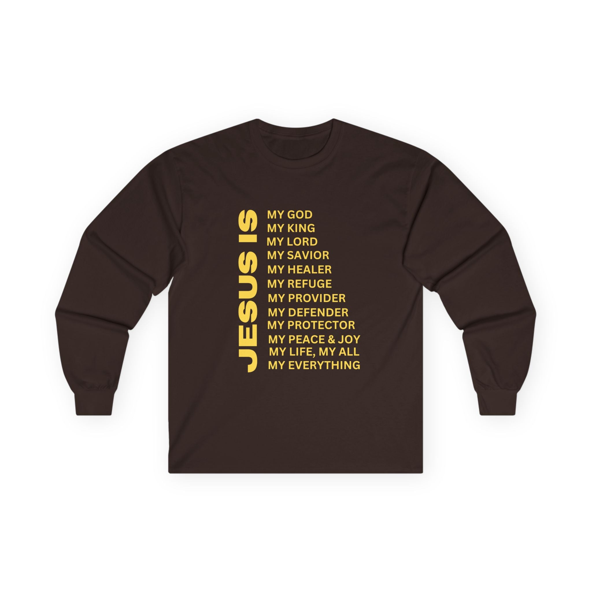 Christian JESUS IS Long Sleeve - Gold