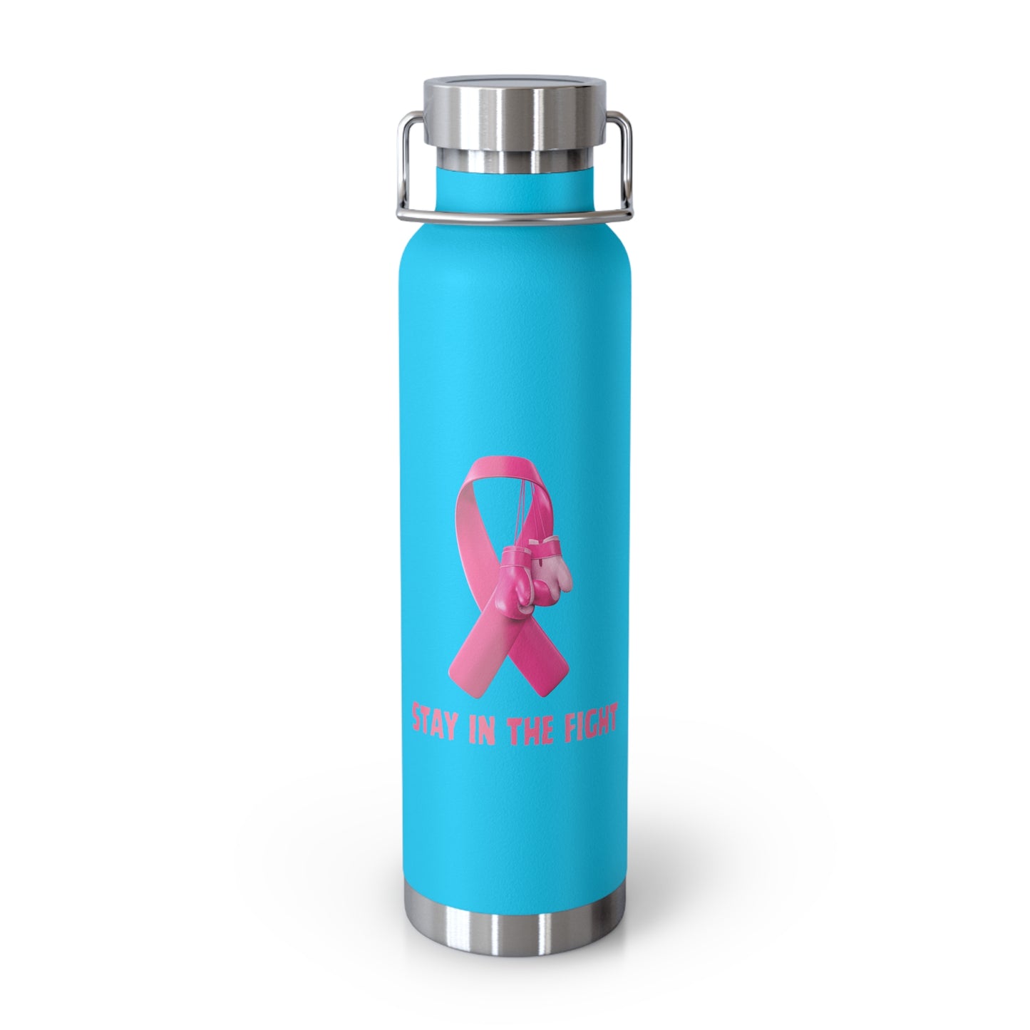 "Stay in the Fight" Breast Cancer Awareness 22oz Insulated Water Bottle