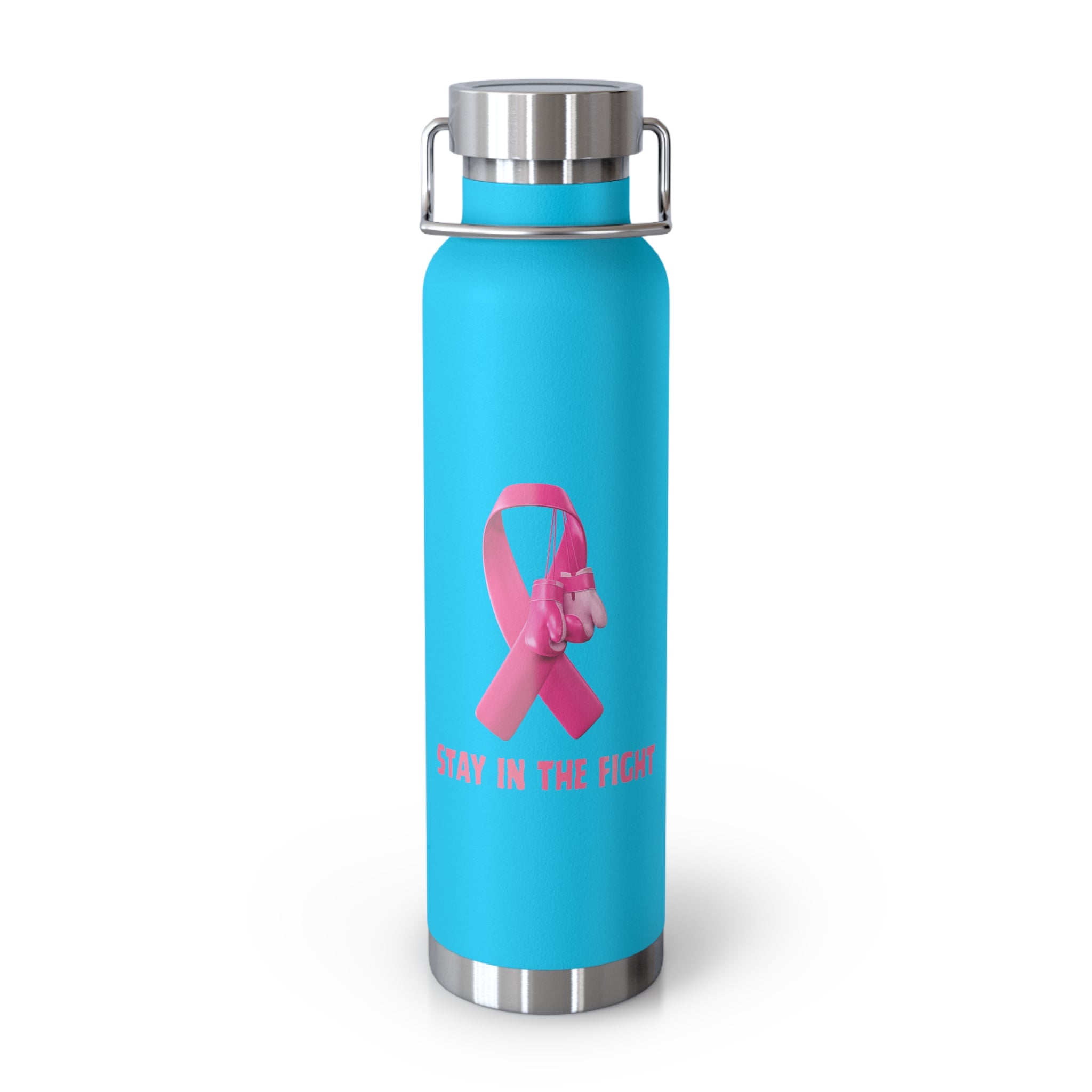 "Stay in the Fight" Breast Cancer Awareness 22oz Insulated Water Bottle