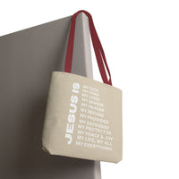 Christian JESUS IS Tote Bag - Sand