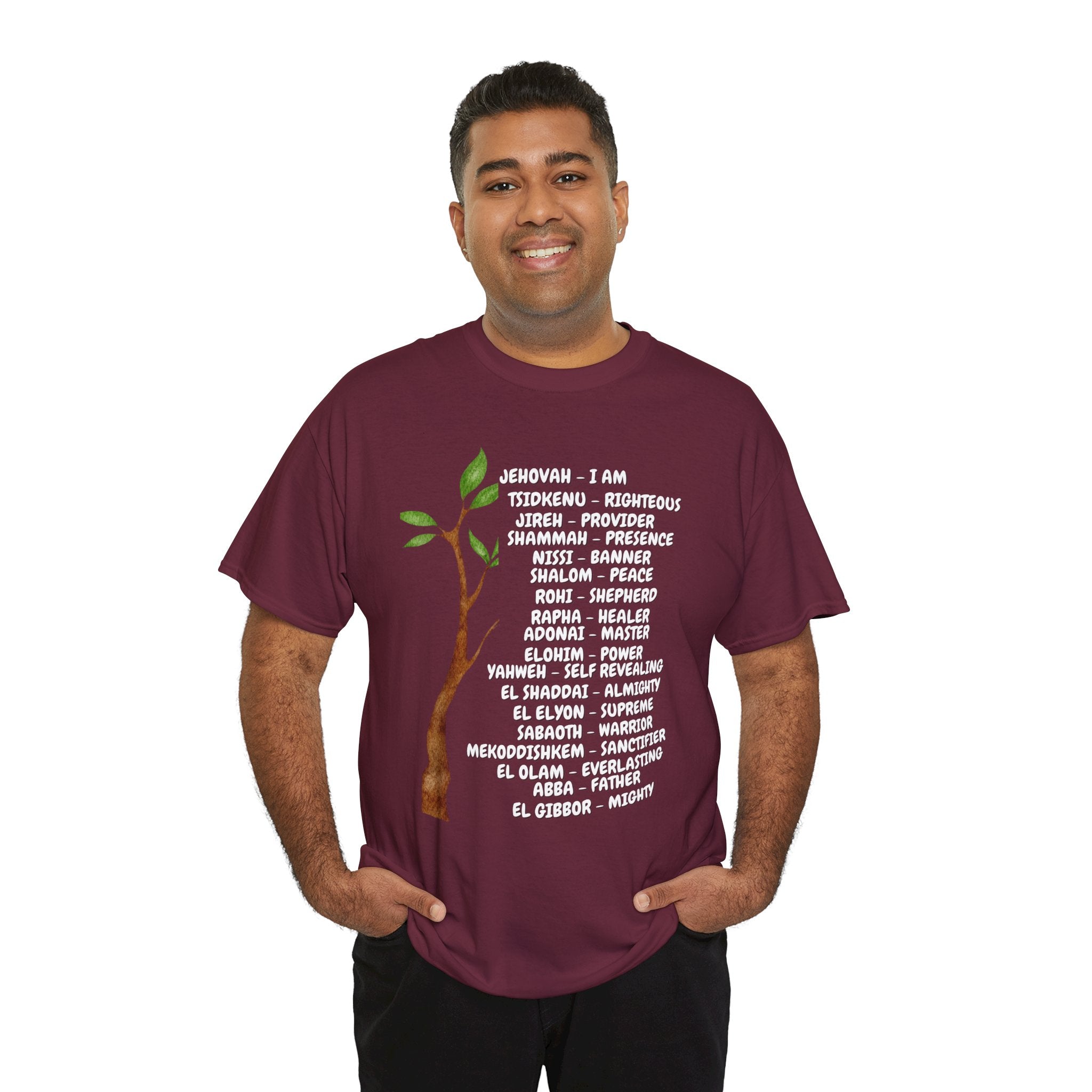 Characteristic Names of God T-Shirt - White