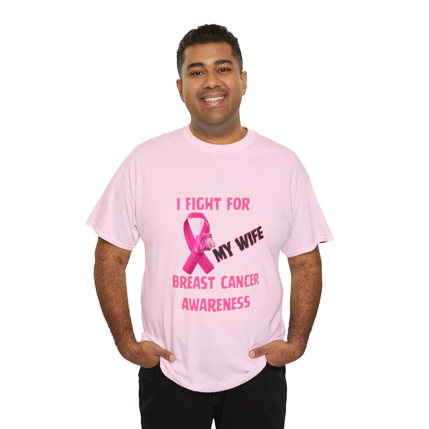 I Fight for My Wife Pink Ribbon T-Shirt