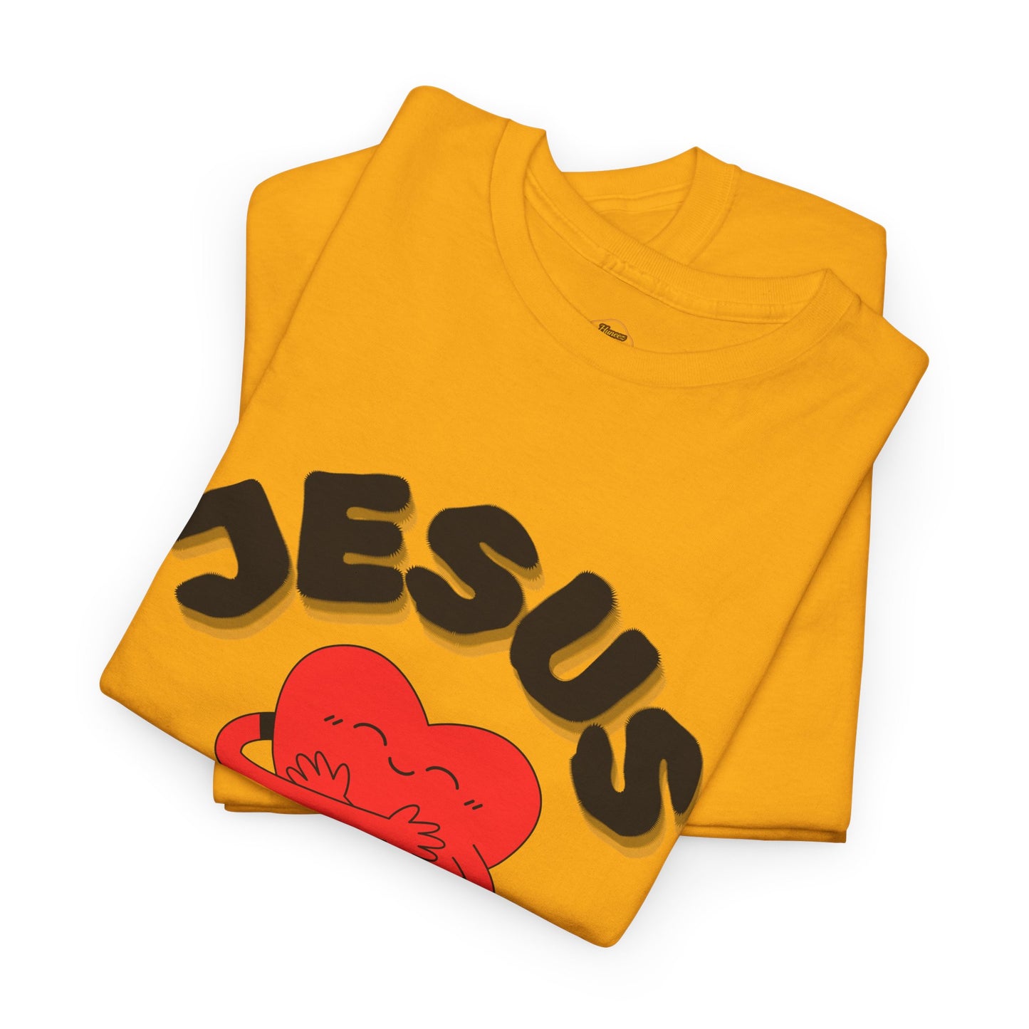 Jesus Loves Me Heart Tee – Cute Christian Faith Graphic T-Shirt