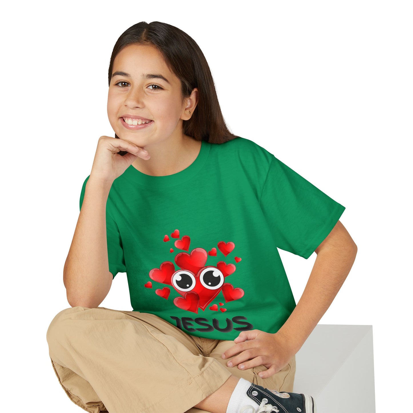 Eye Love Jesus Youth T-shirt - Black