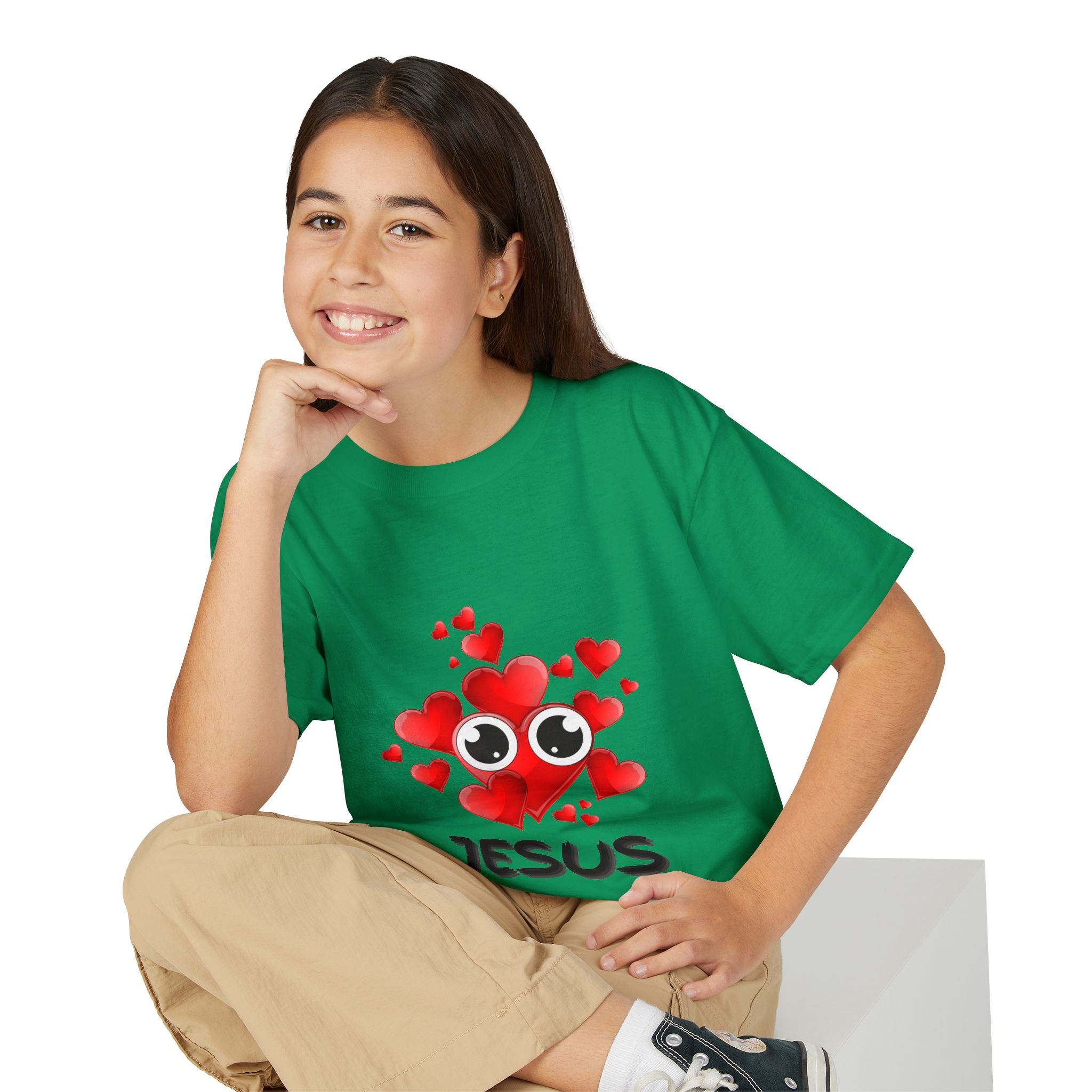 Eye Love Jesus Youth T-shirt - Black
