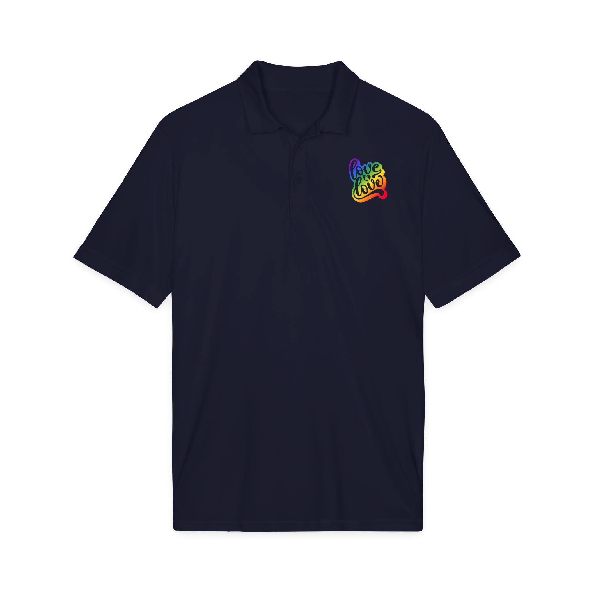 Rainbow "Love Love" Polo Shirt