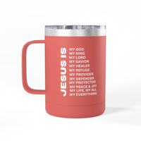 Christian Jesus Is 15oz Tumbler - White