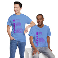 Christian JESUS IS T-shirt - Purple