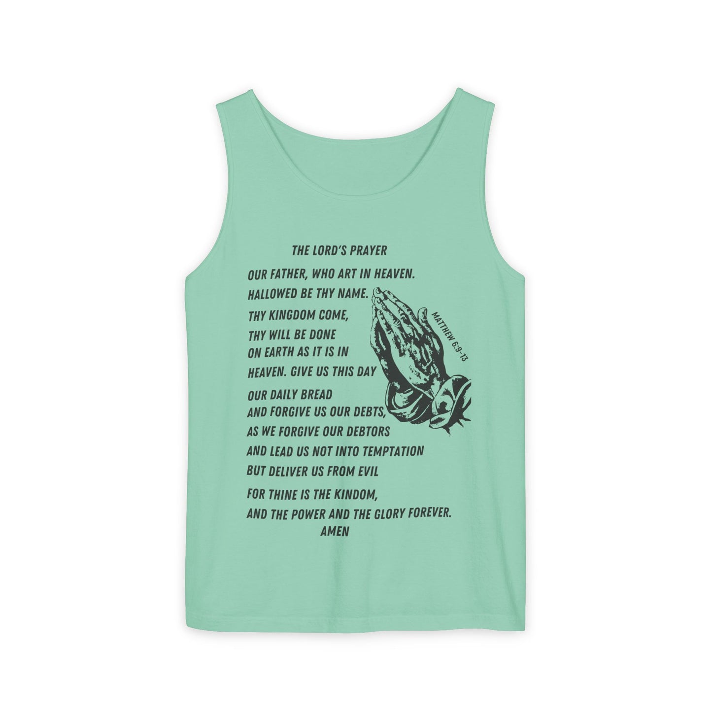 The Lord's Prayer Tank Top - Black