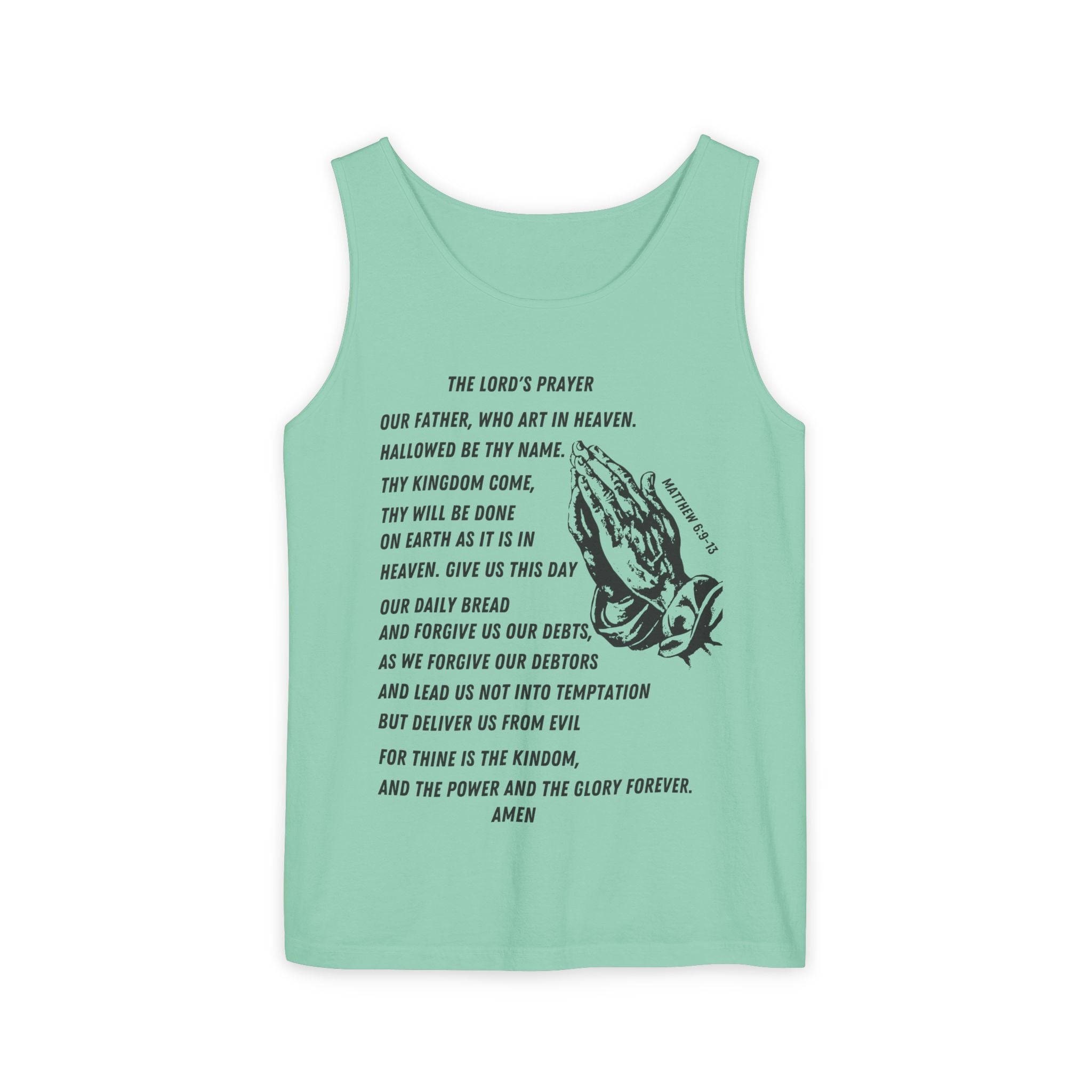The Lord's Prayer Tank Top - Black