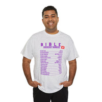 Bible Emergency Numbers Tee - Purple