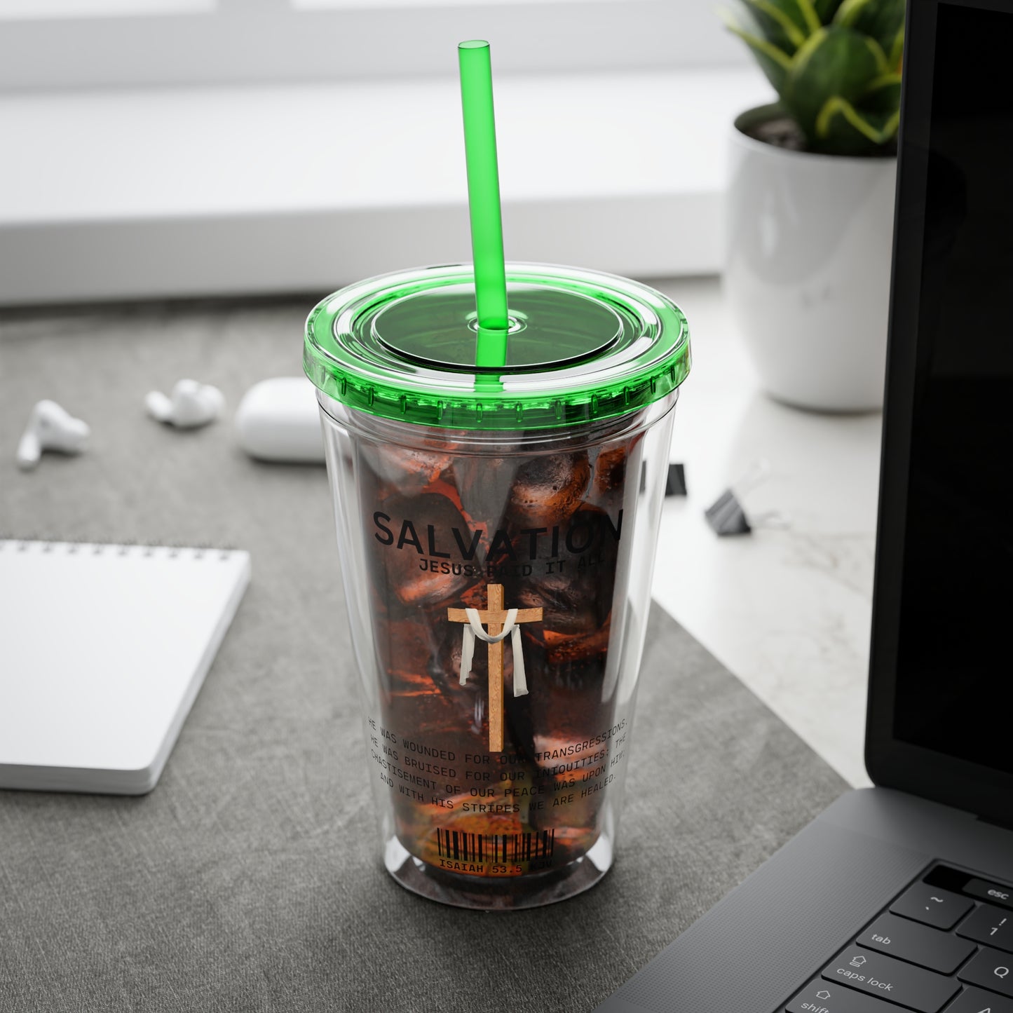 Salvation - Jesus Paid 16oz Tumbler with Straw