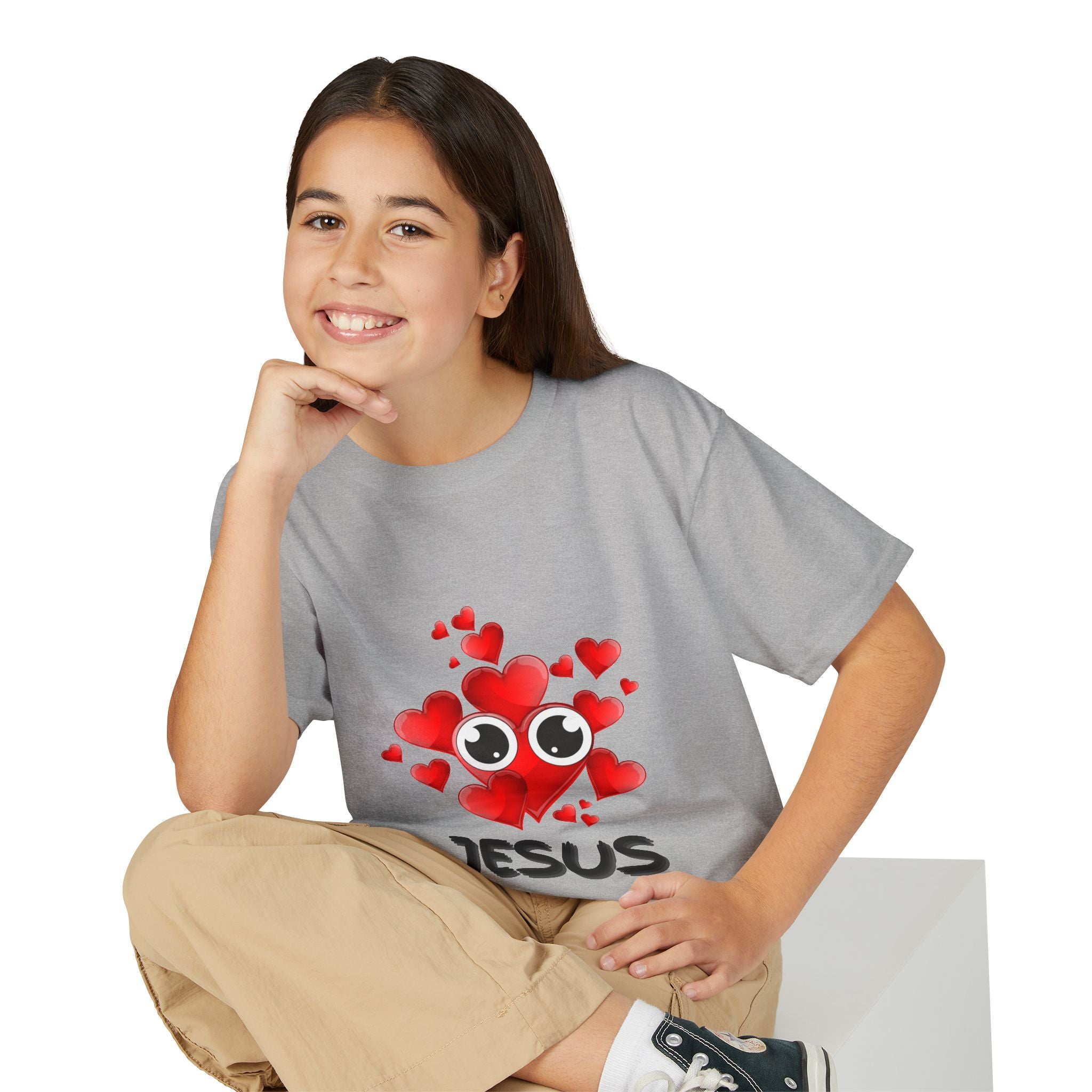 Eye Love Jesus Youth T-shirt - Black