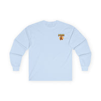 PUSH: Pray Until Something Happens Long Sleeve T-shirt front/back - Hands