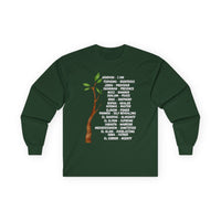 Characteristic Names of God Long Sleeve Tee - White