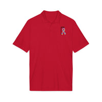 Autism Puzzle Ribbon Polo - Black