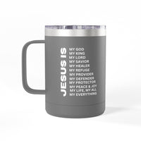 Christian Jesus Is 15oz Tumbler - White
