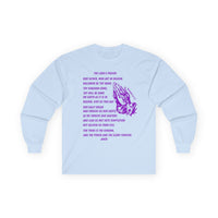 The Lord's Prayer Long Sleeve Tee - Purple