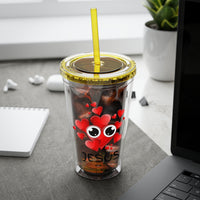 Jesus Heart Love 16oz Tumbler with Straw