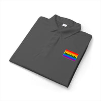 Rainbow "HUMAN" Polo Shirt