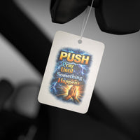 “Push: Pray Until Something Happens” Inspirational Scented Tag - Hands