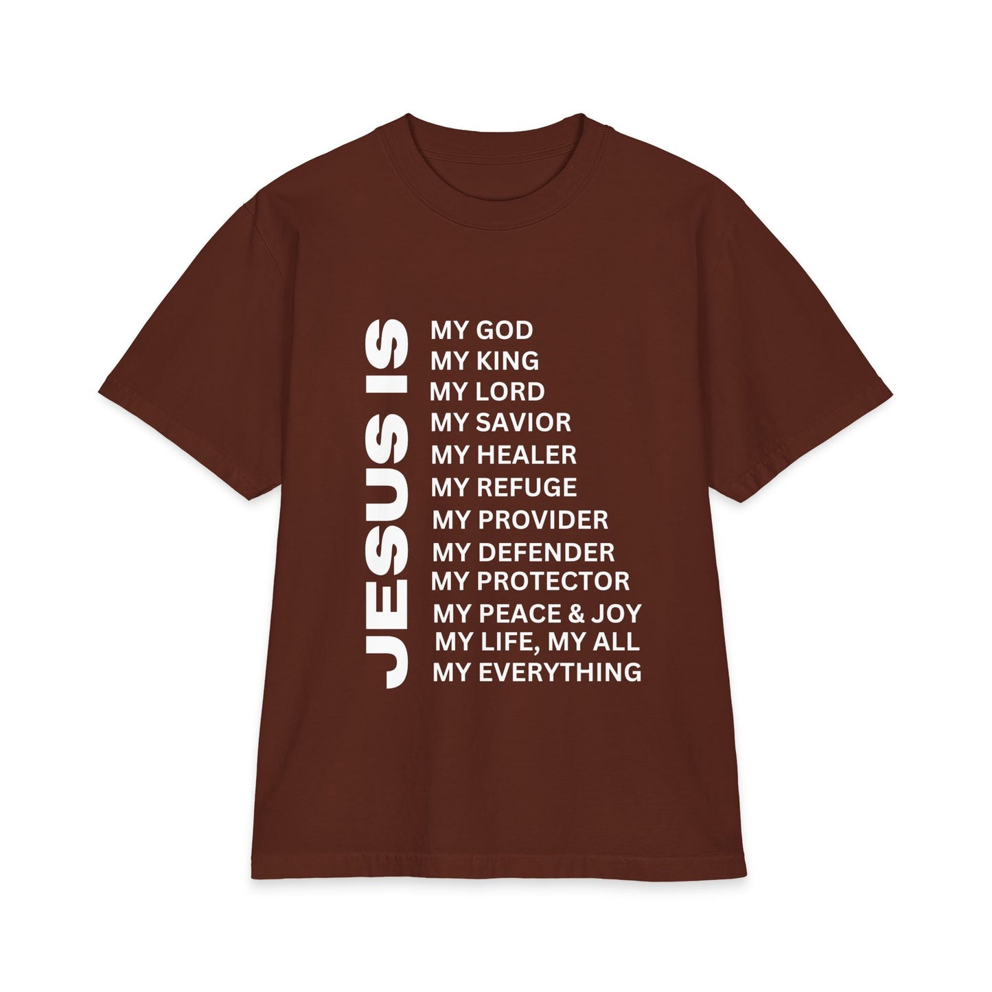 Christian JESUS IS T-shirt - 7X only - White