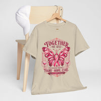 Together We Rise Breast Cancer Awareness T-Shirt — Fight Hope Cure Tee