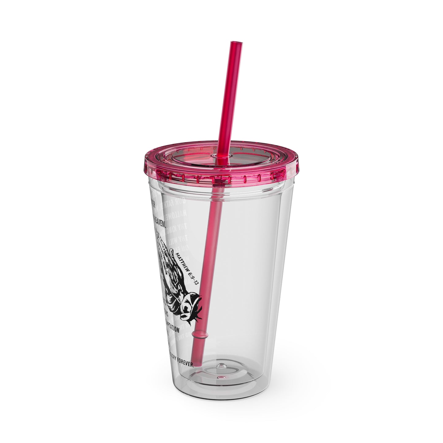 The Lord's Prayer 16oz Tumbler with Straw