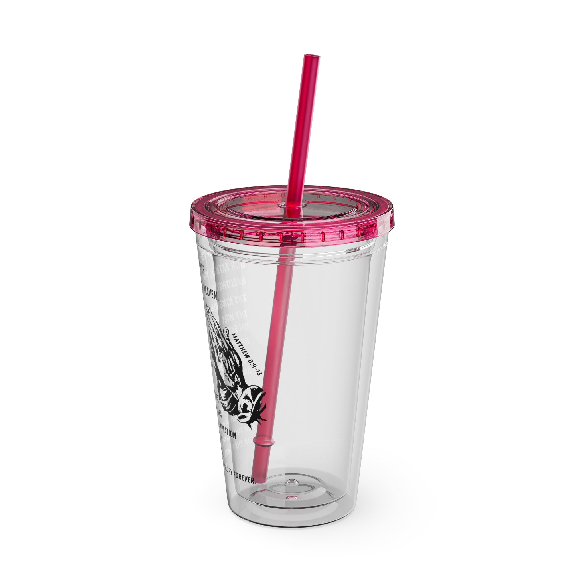 The Lord's Prayer 16oz Tumbler with Straw