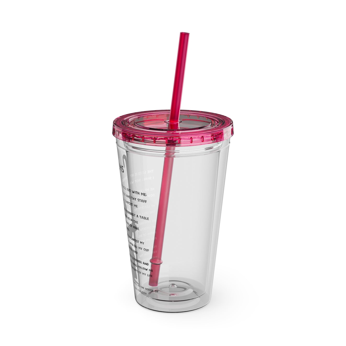 23 Psalms 16oz Tumbler with Straw
