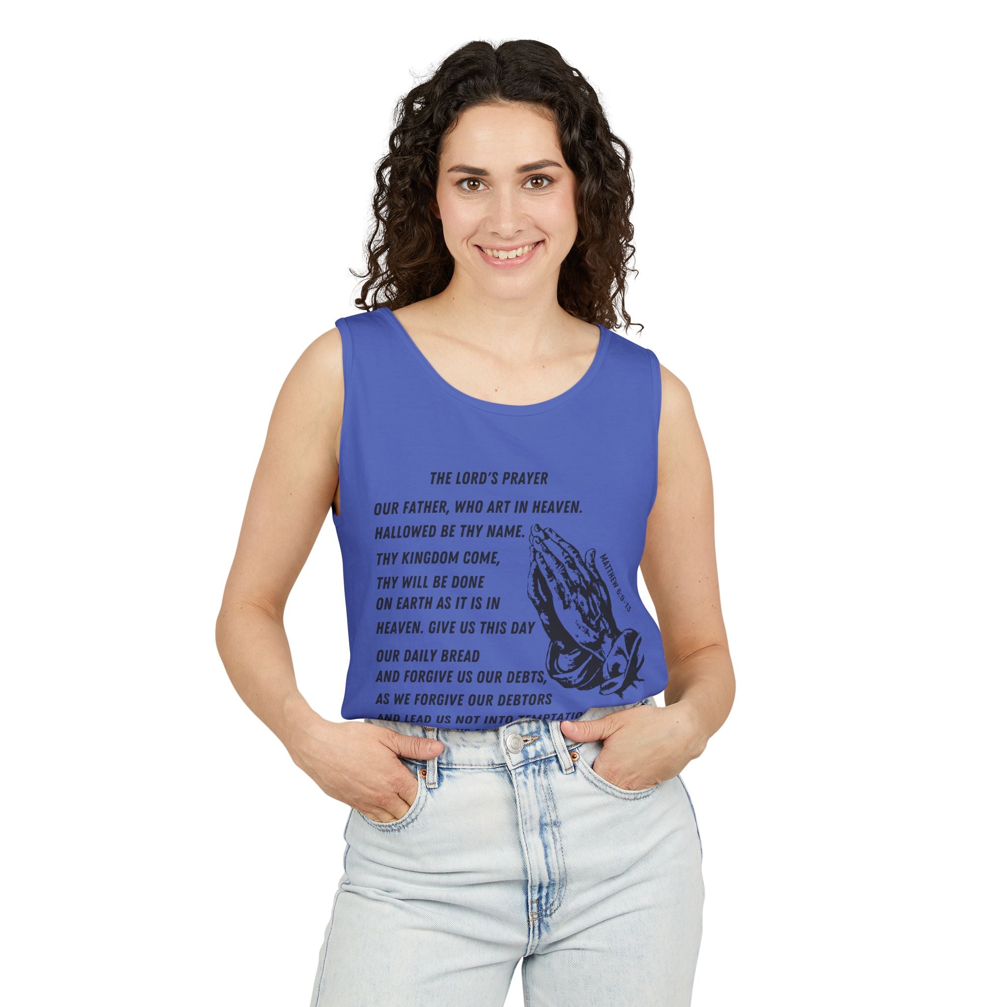 The Lord's Prayer Tank Top - Black
