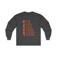 Christian JESUS IS Long Sleeve - Orange