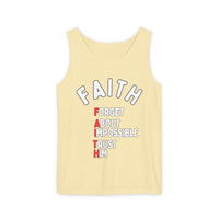 Faith Tank Top — "Forget About Impossible, Trust Him"