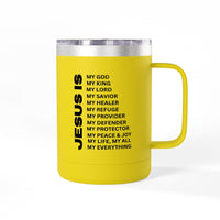 Christian Jesus Is 15oz Tumbler - Black